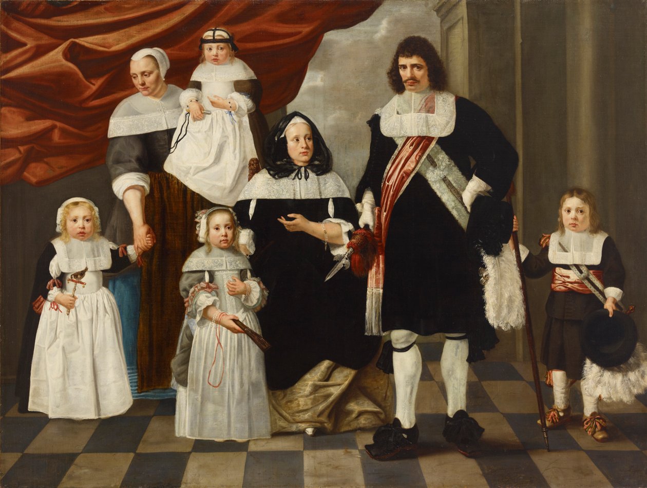 Portrett av en familie. av Nicolaes de Helt Stockade