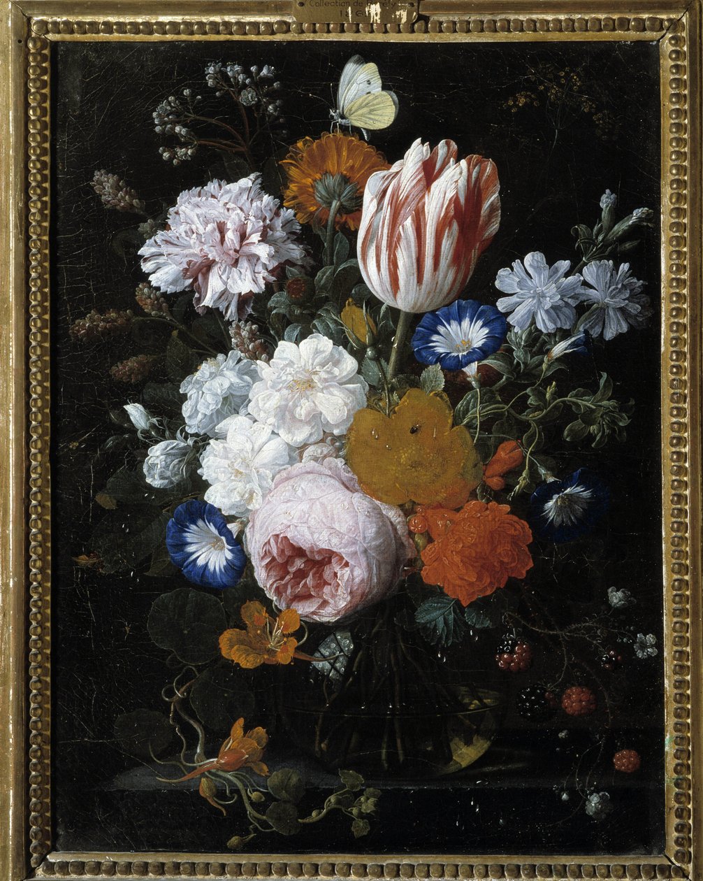 Blomster i en glassvase av Nicolaes van Veerendael