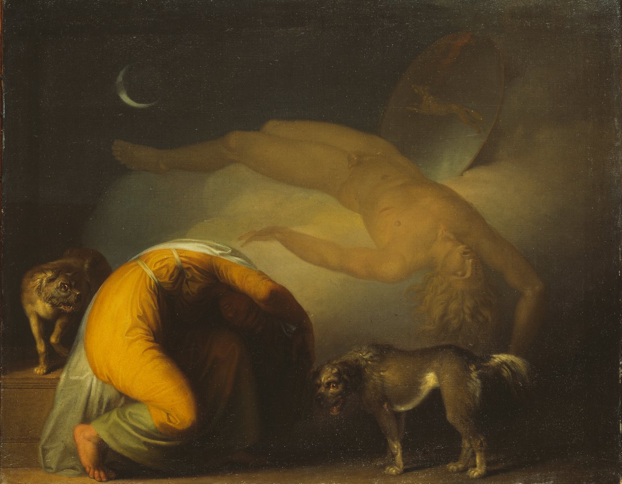 Ånden til Culmin viser seg for sin mor, fra sangene til Ossian av Nicolai Abraham Abildgaard