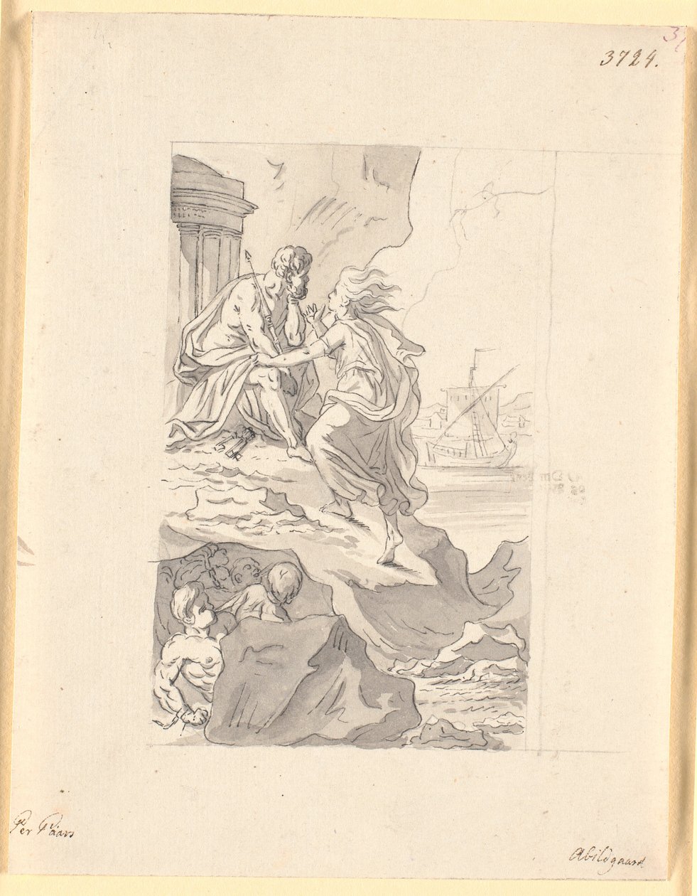 Avind på Æolus. "Peder Paars". 1. bok 1. sang av Nicolai Abildgaard