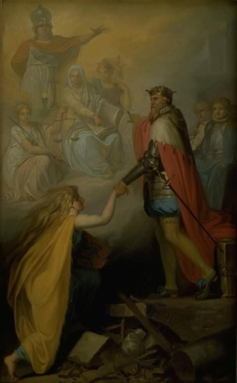 Christian III hjelper Danmark av Nicolai Abildgaard