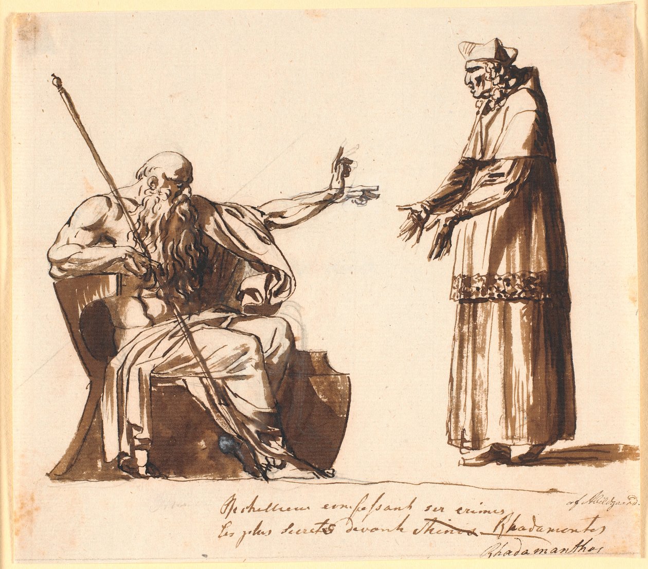 Richelieu foran Rhadamanthos av Nicolai Abildgaard
