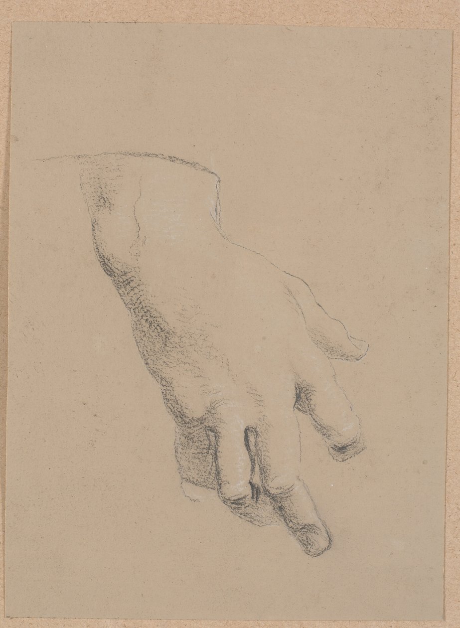 Studie av en hånd av Nicolai Abildgaard