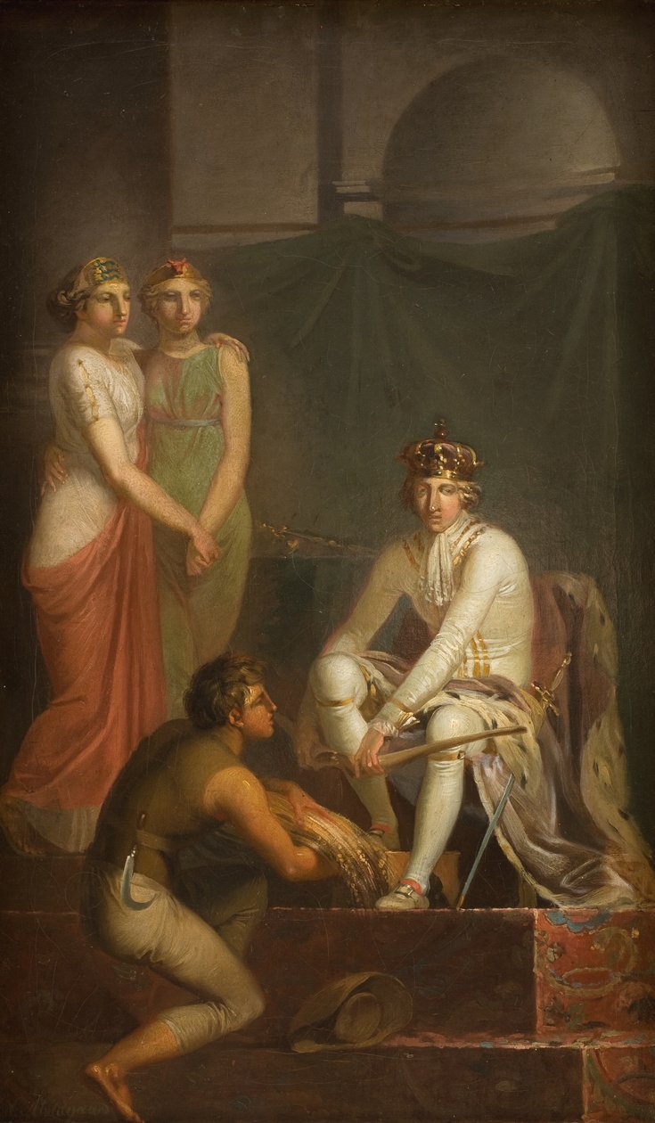 Avskaffelsen av adskription i 1788 av Nicolai Abildgaard
