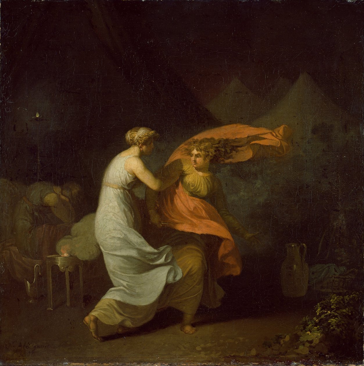 Julia og Fulvia av Nicolai Abraham Abildgaard