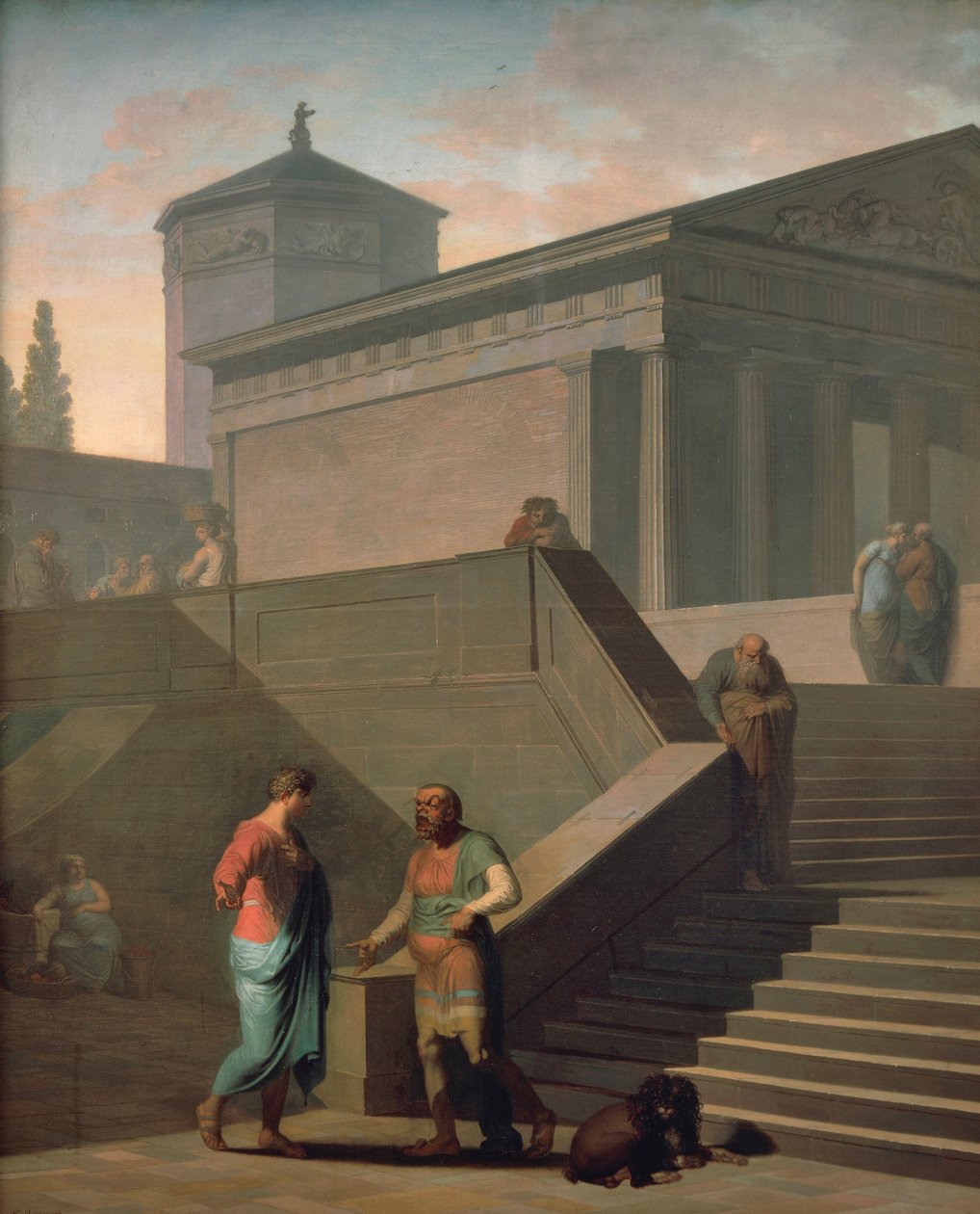 Scene av Andria (inspirert av skuespillet til Terence) av Nicolai Abraham Abildgaard