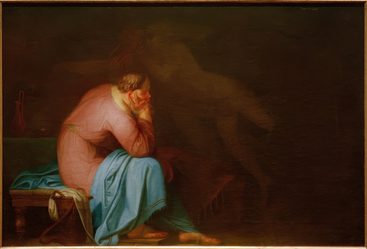 Sokrates og hans demon av Nicolai Abraham Abildgaard