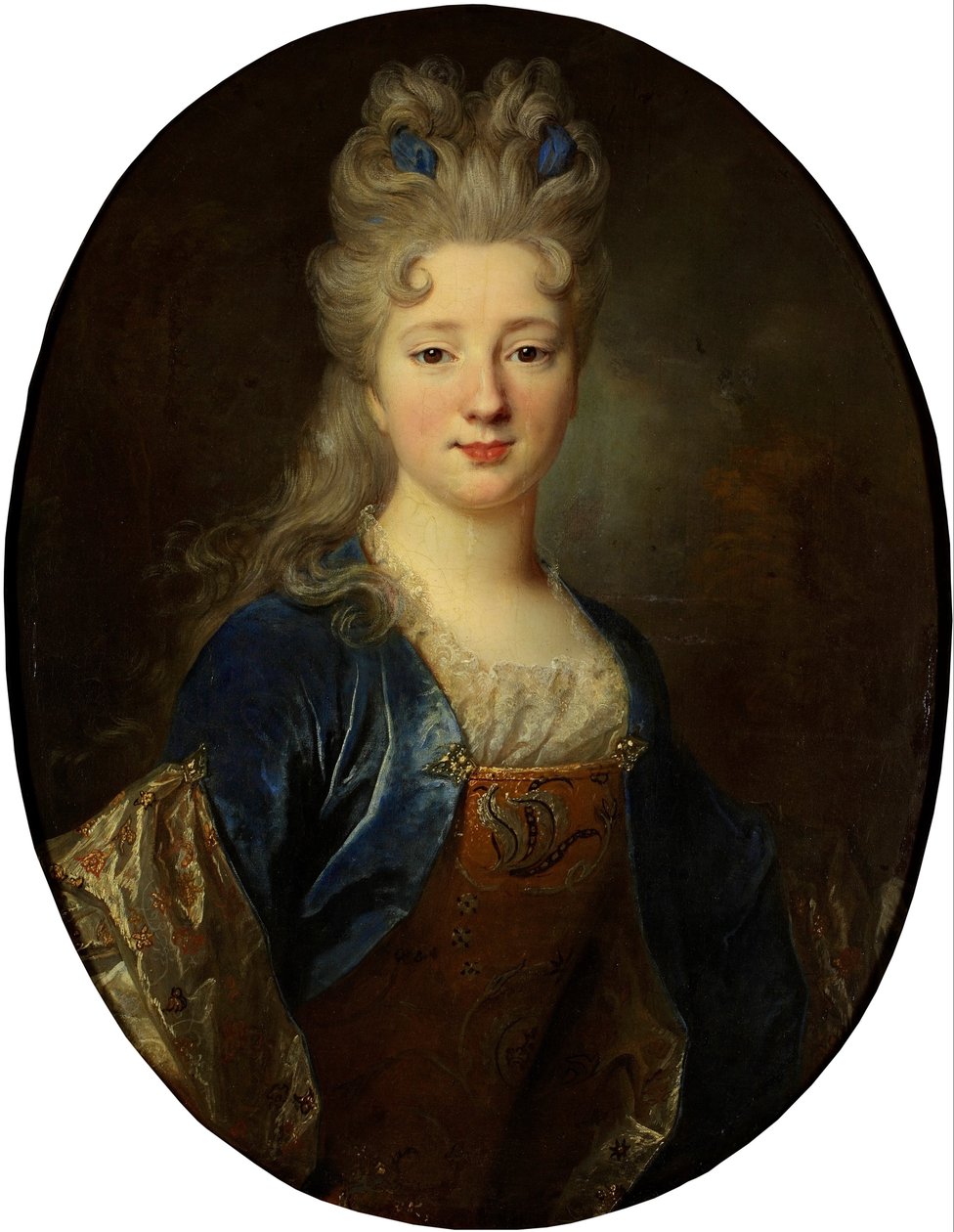 Kvinne portrett av Nicolas de Largillière