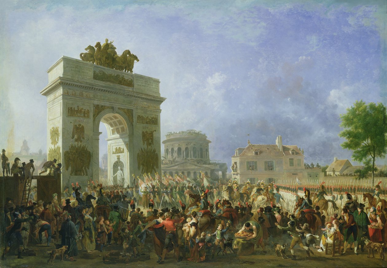 Keisergardens inntreden i Paris ved Barriere de Pantin, 25. november 1807, 1810 av Nicolas Antoine Taunay