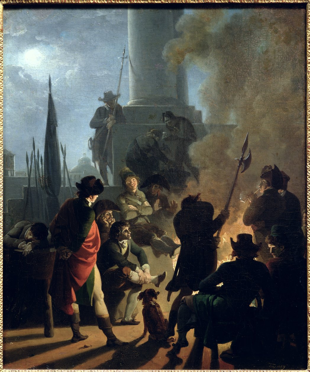 Revolutionary Scene: En bivuakk av Nicolas Antoine Taunay