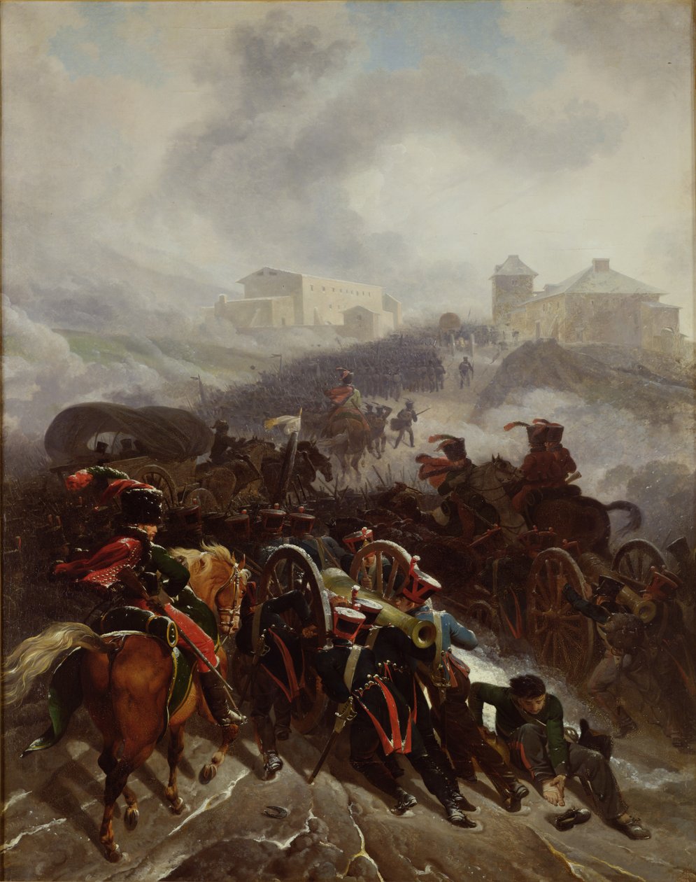 Den franske hæren krysser Sierra de Guadarrama, Spania, desember 1808, 1812 av Nicolas Antoine Taunay
