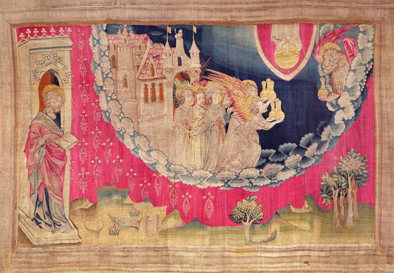 Engler, fra Apocalypse Tapestry of Angers, 1373-87 (teppe) av Nicolas Bataille