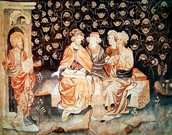 The First Resurrection of the Martyrs, fra The Apocalypse of Angers, 1373-87 av Nicolas Bataille