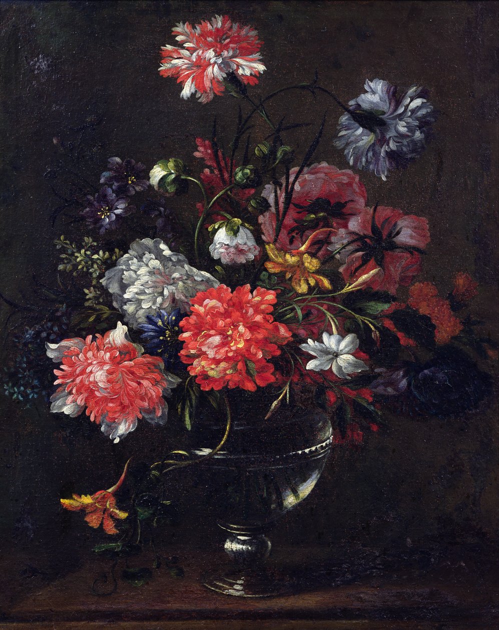 Blomster i en glassvase av Nicolas Baudesson