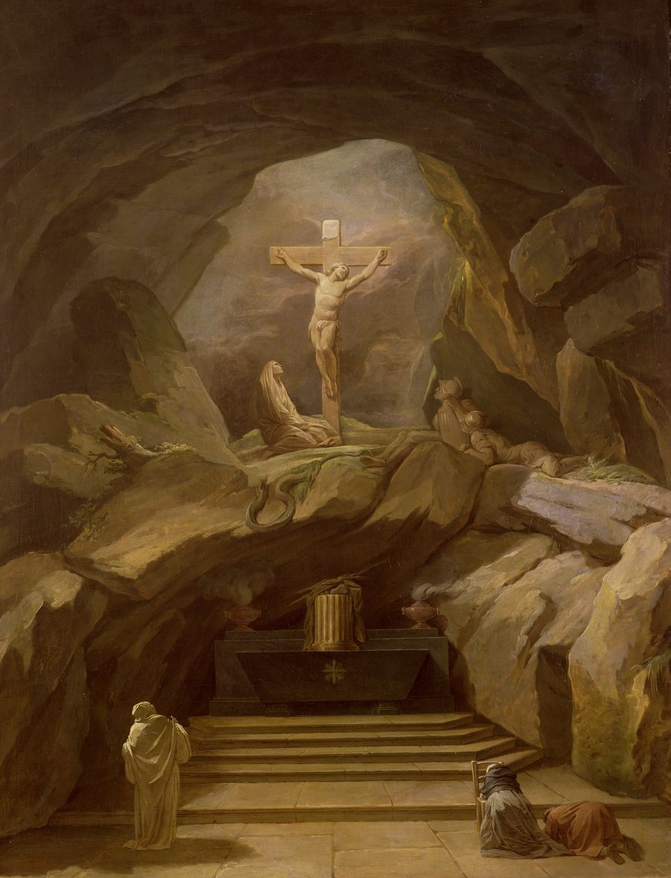 Studie for Chapelle du Calvaire i Eglise de Saint-Roch av Nicolas Bernard Lepicie