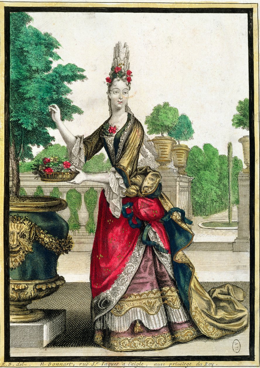 Allegory of Spring, slutten av 1600-tallet av Nicolas Bonnart