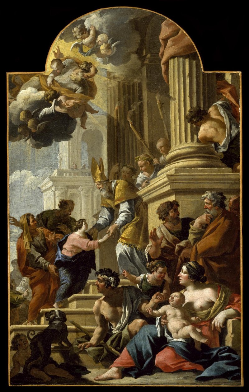 Presentasjonen av jomfruen i templet av Nicolas Chapron