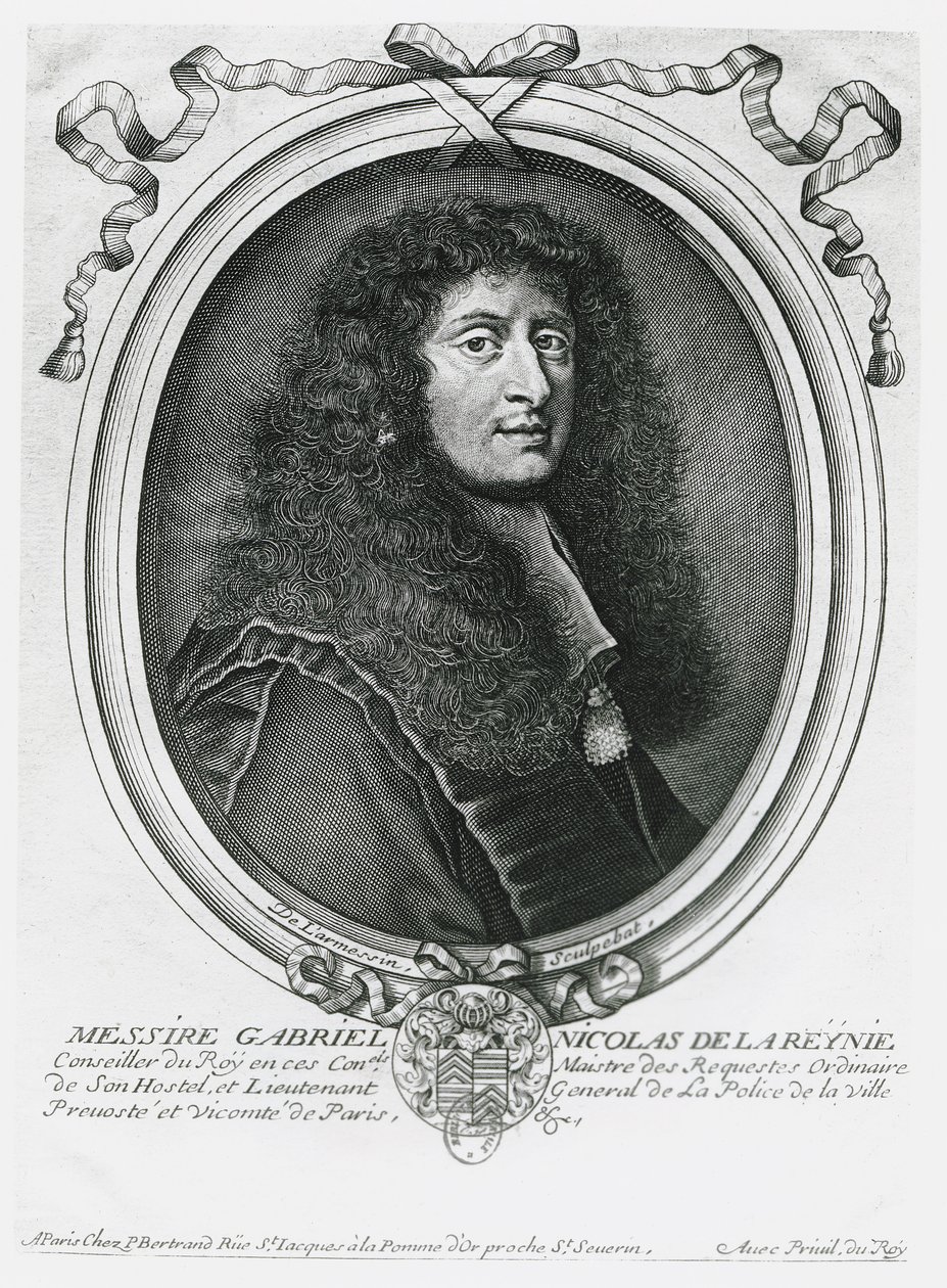 Gabriel Nicolas de la Reynie av Nicolas II de Larmessin