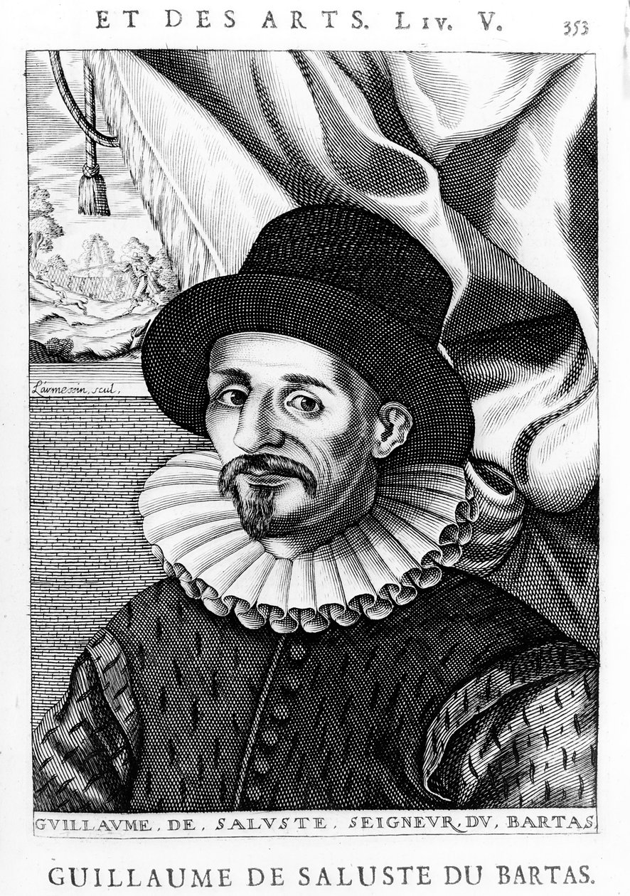 Guillaume de Salluste du Bartas av Nicolas II de Larmessin