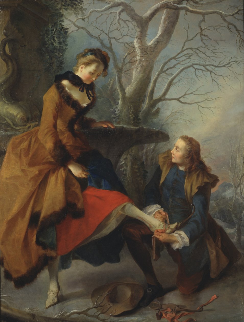 Feste skøyten, 1743 av Nicolas Lancret