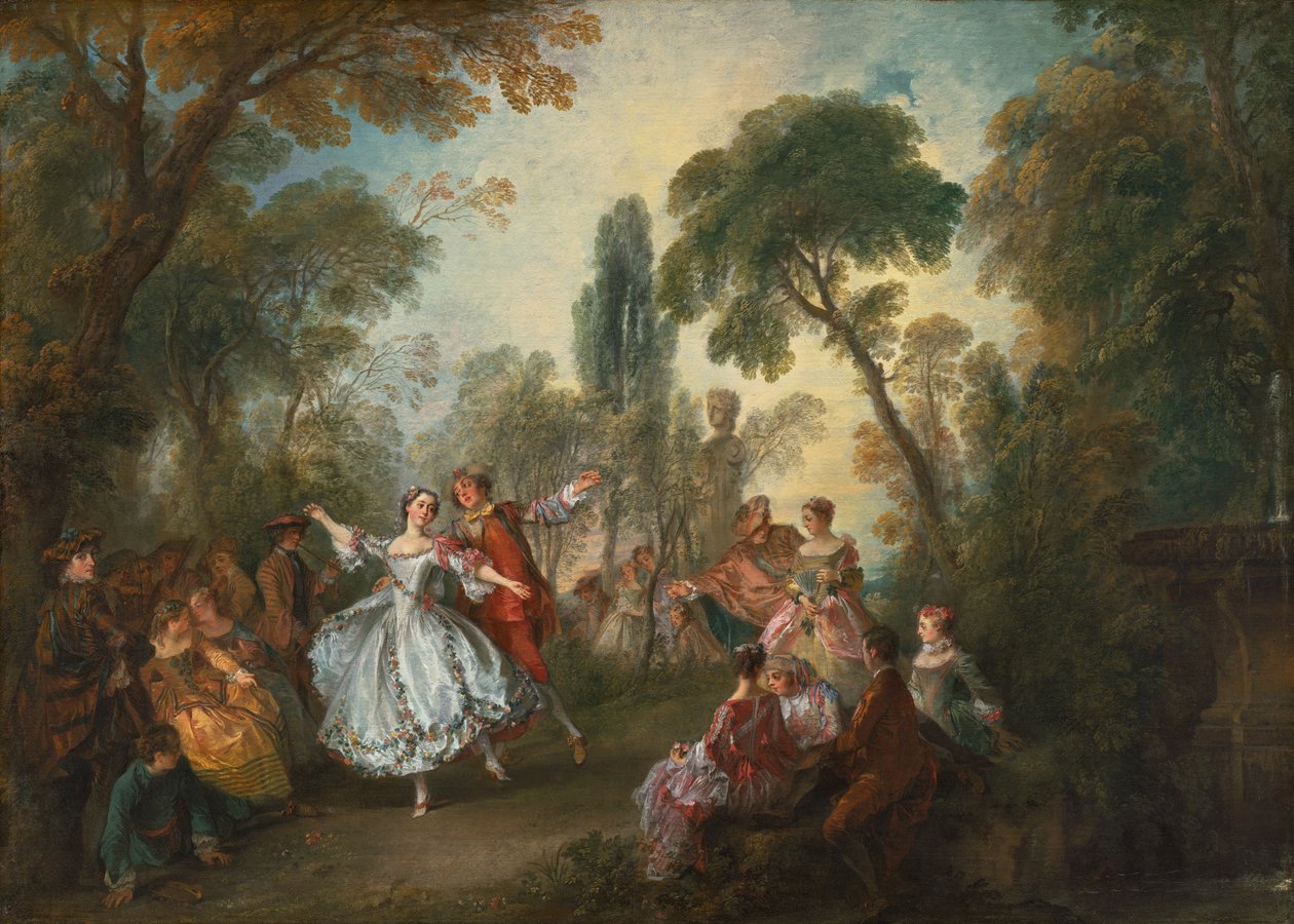 La Camargo Dancing, ca. 1730 av Nicolas Lancret