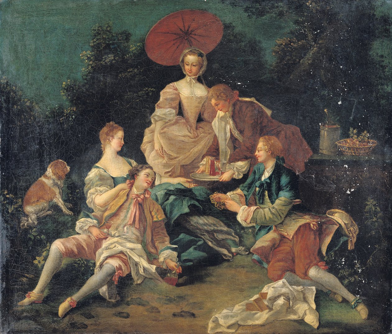 Piknik i en park av Nicolas Lancret