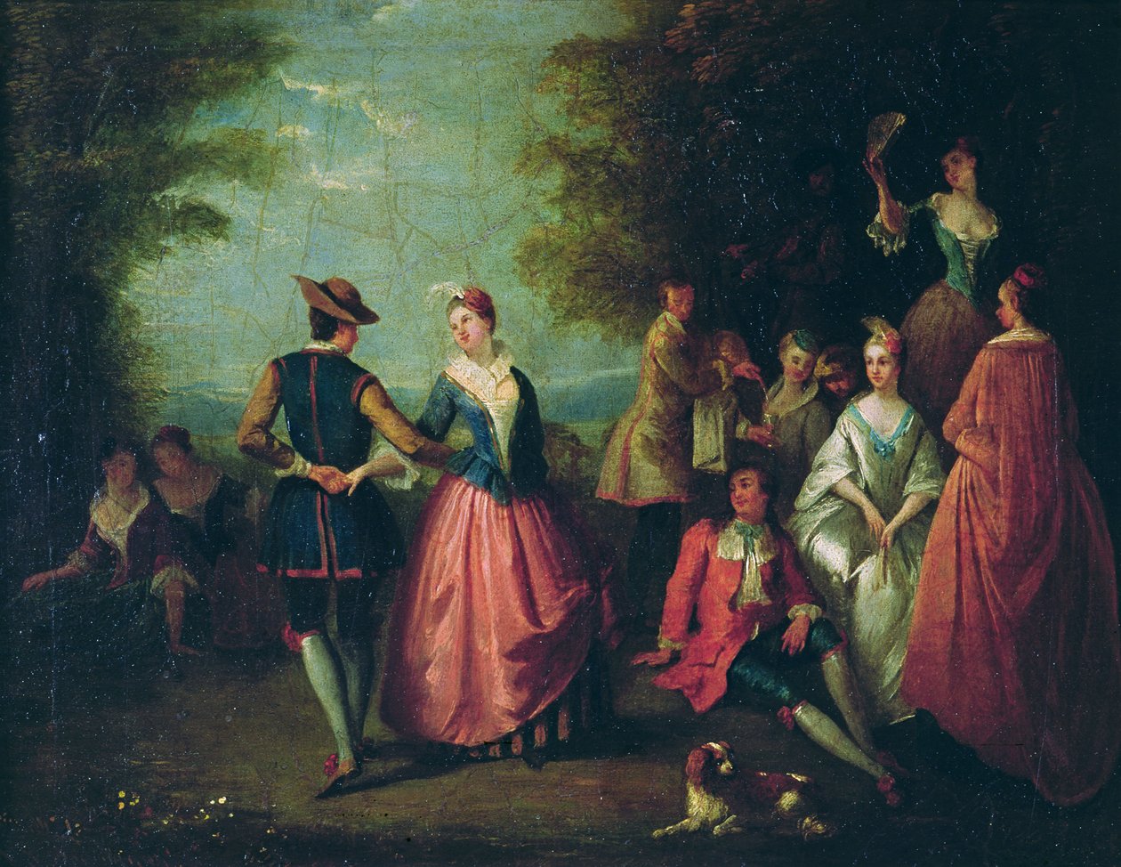 Landlig underholdning av Nicolas Lancret