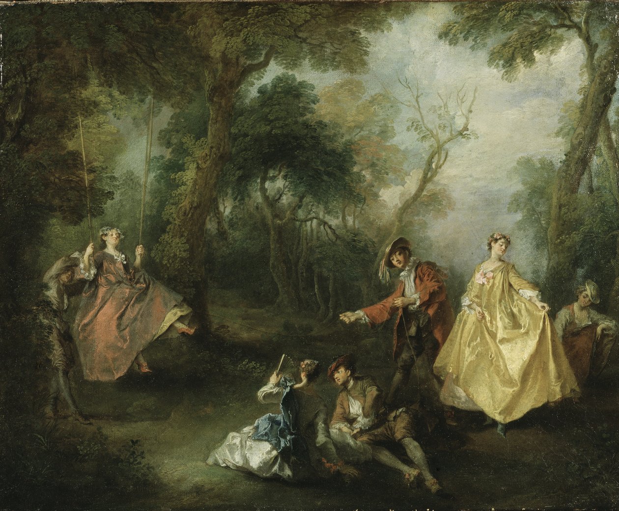 The Swing, 1729 av Nicolas Lancret