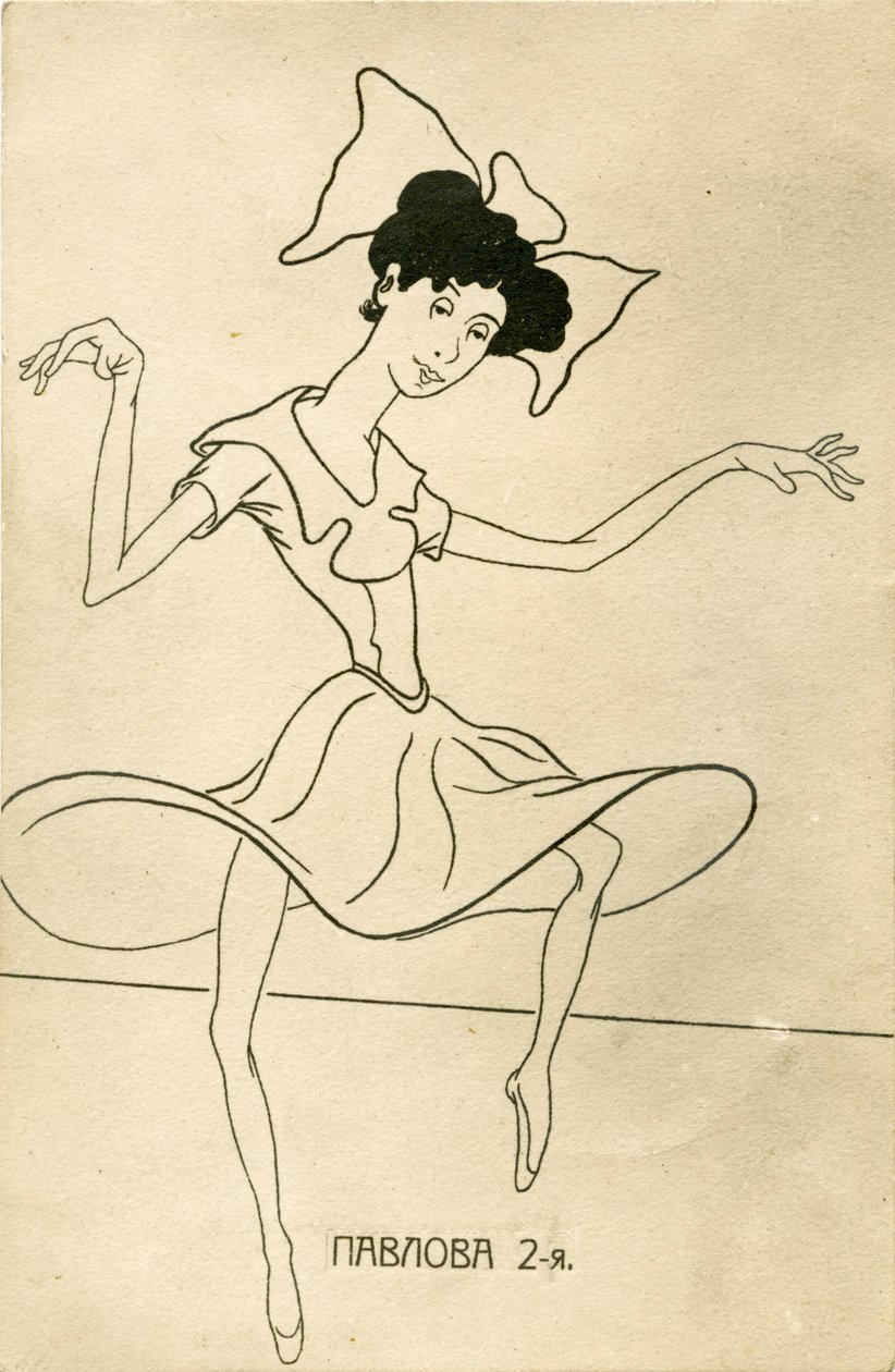 Anna Pavlova - karikaturer av Nicolas Legat