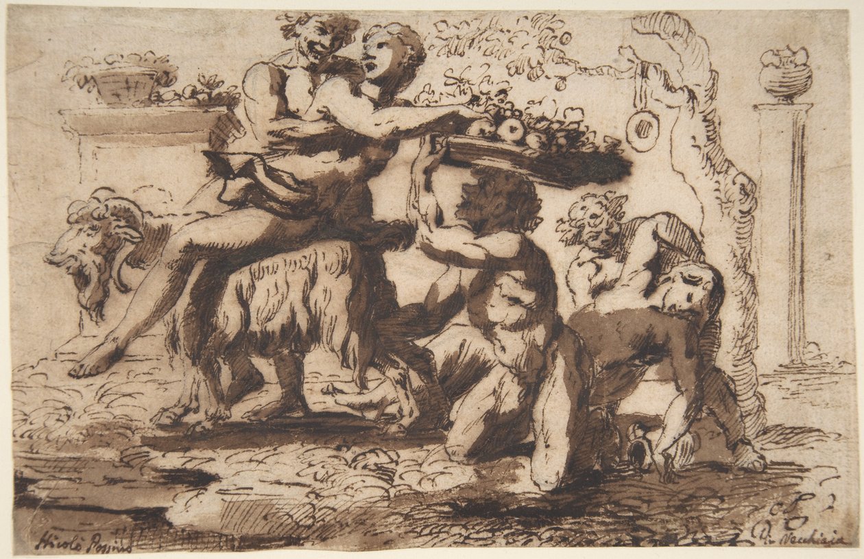 Bacchanal, ca. 1635-36 av Nicolas Poussin