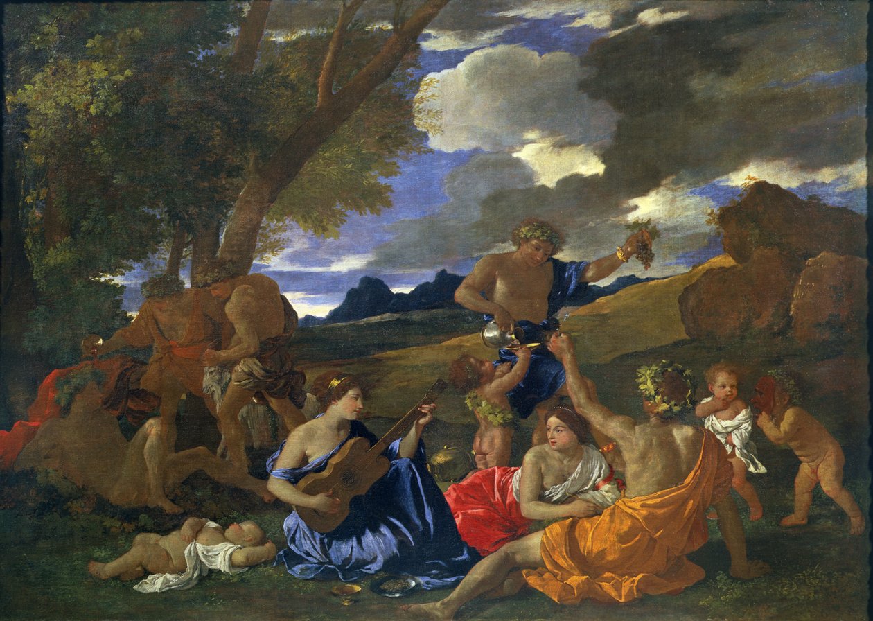 Bacchanalsk scene av Nicolas Poussin