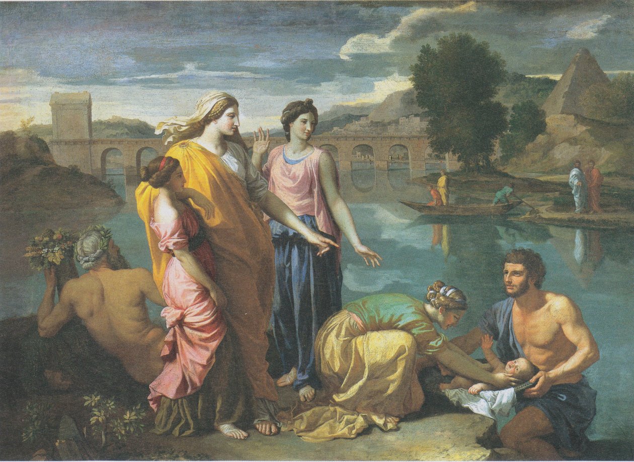 Å finne Moses av Nicolas Poussin
