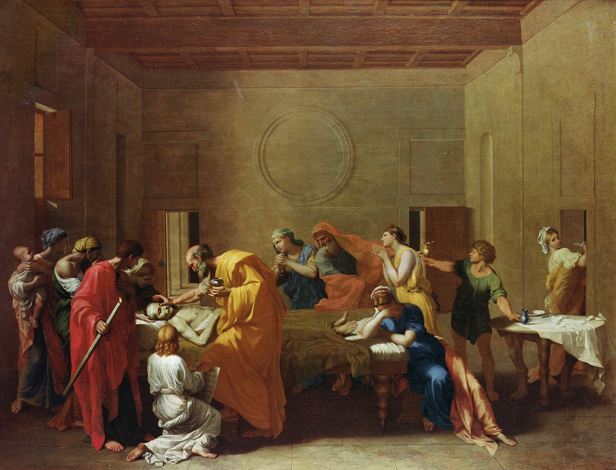 Extreme Unction, ca. 1637-40 av Nicolas Poussin