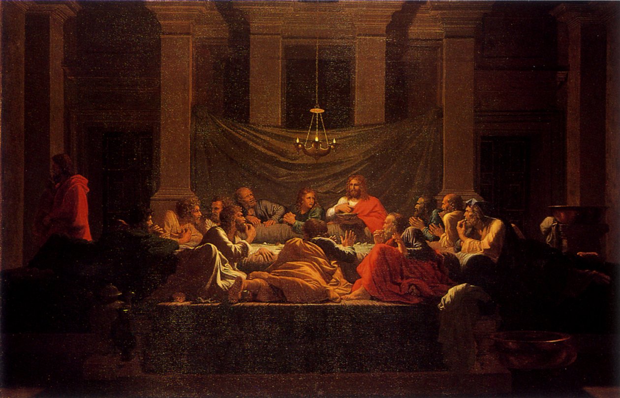Den hellige eukaristi II av Nicolas Poussin