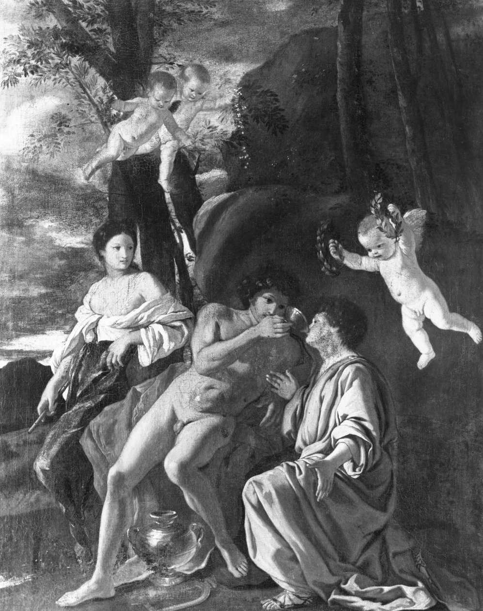Inspirasjon av Anacreon av Nicolas Poussin