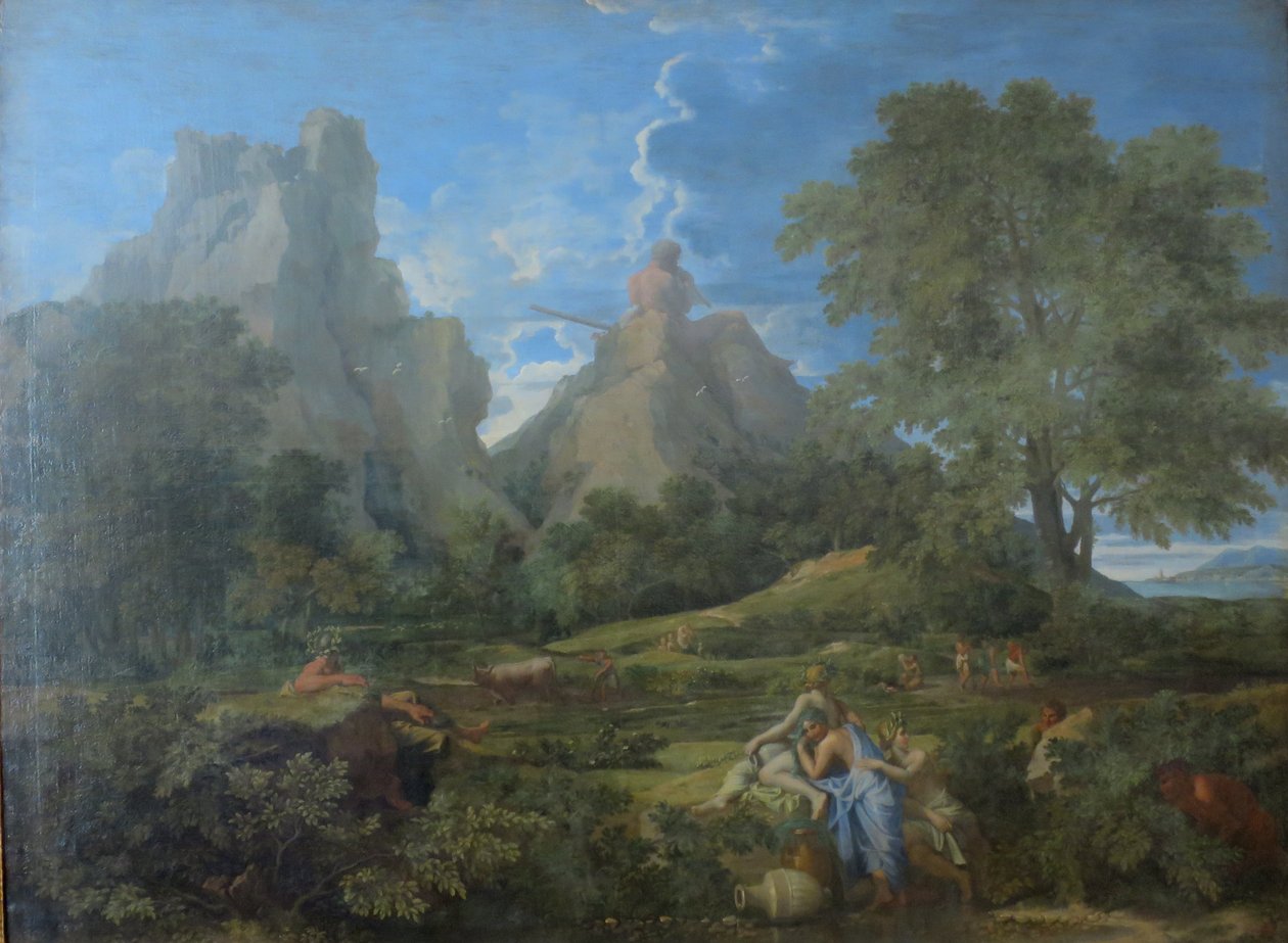 Landskap med Polyphemus av Nicolas Poussin
