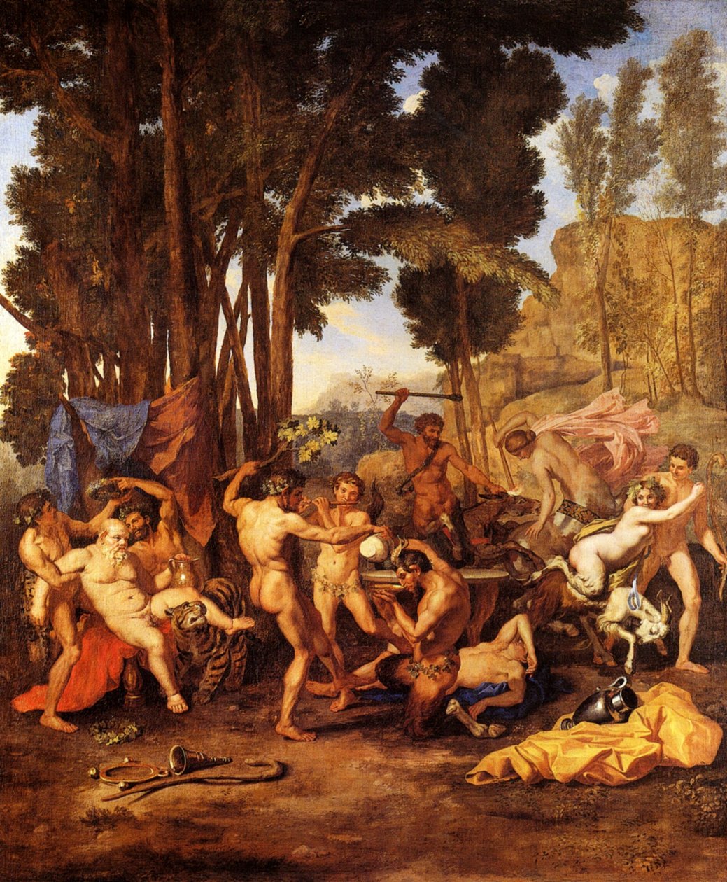 Triumfen til Silenus av Nicolas Poussin