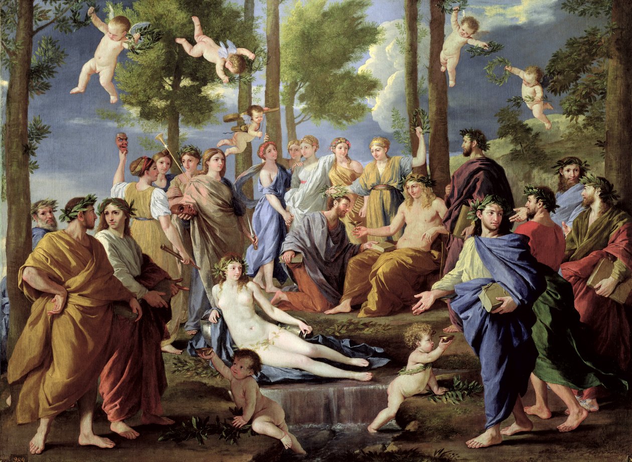 Parnassus, 1626 av Nicolas Poussin