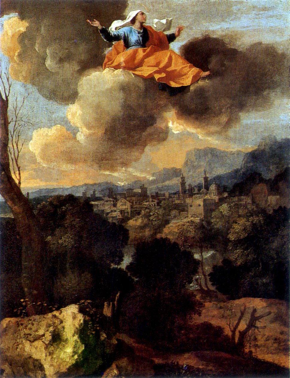 Den mirakuløse oversettelsen av Saint Rita of Cascia av Nicolas Poussin
