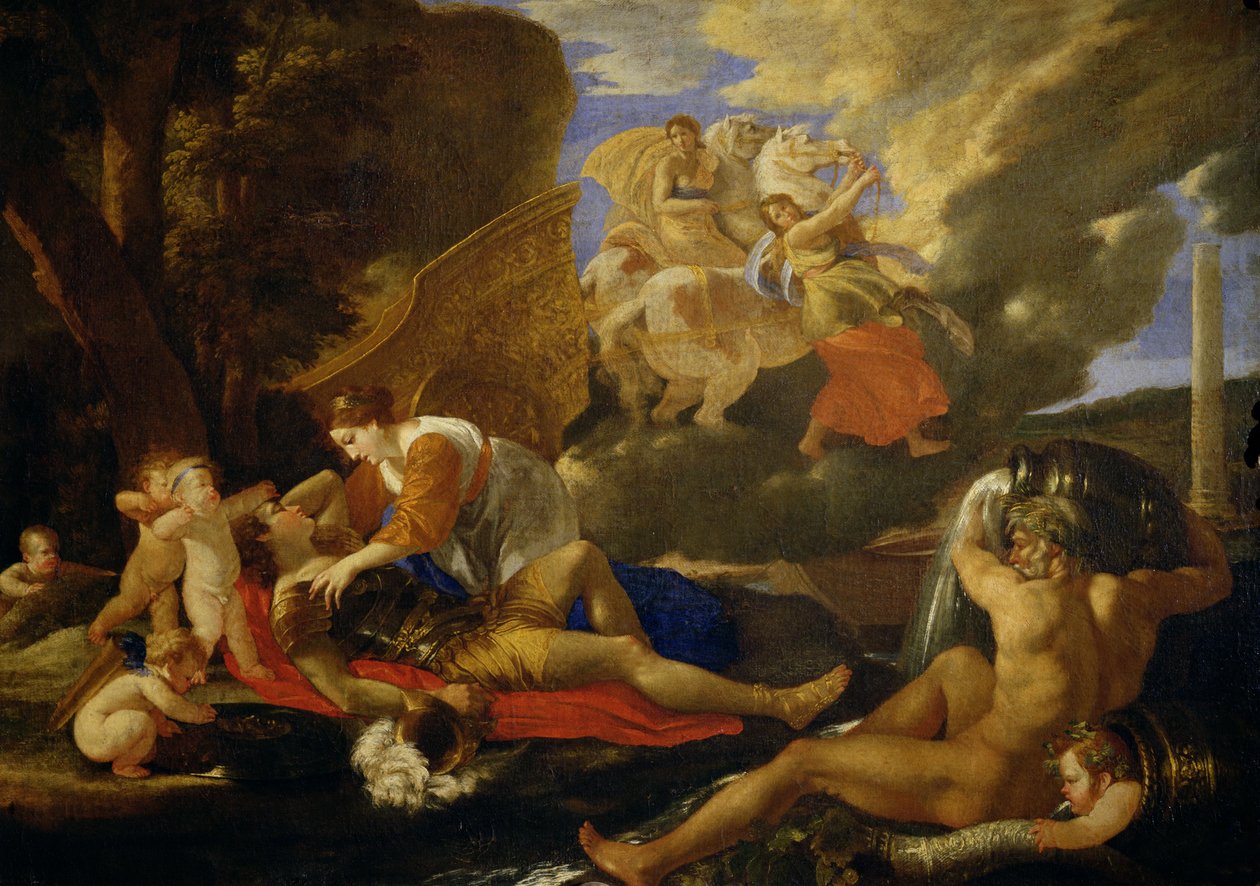 Rinaldo og Armida av Nicolas Poussin