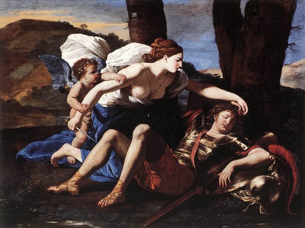 Rinaldo og Armida av Nicolas Poussin