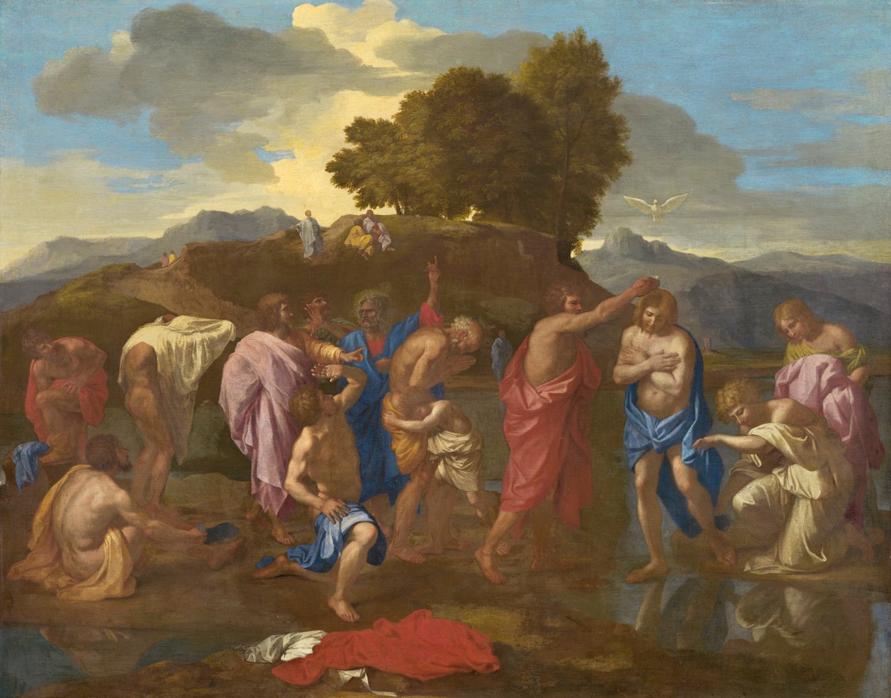 Kristi dåp, 1641-42 av Nicolas Poussin