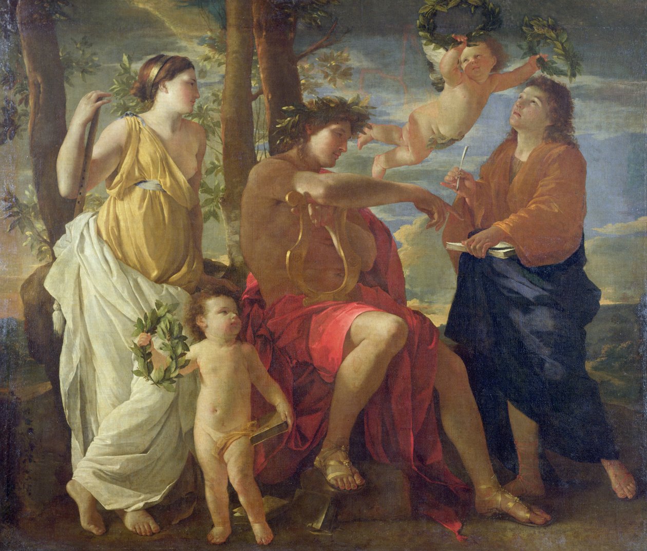 Poetens inspirasjon av Nicolas Poussin