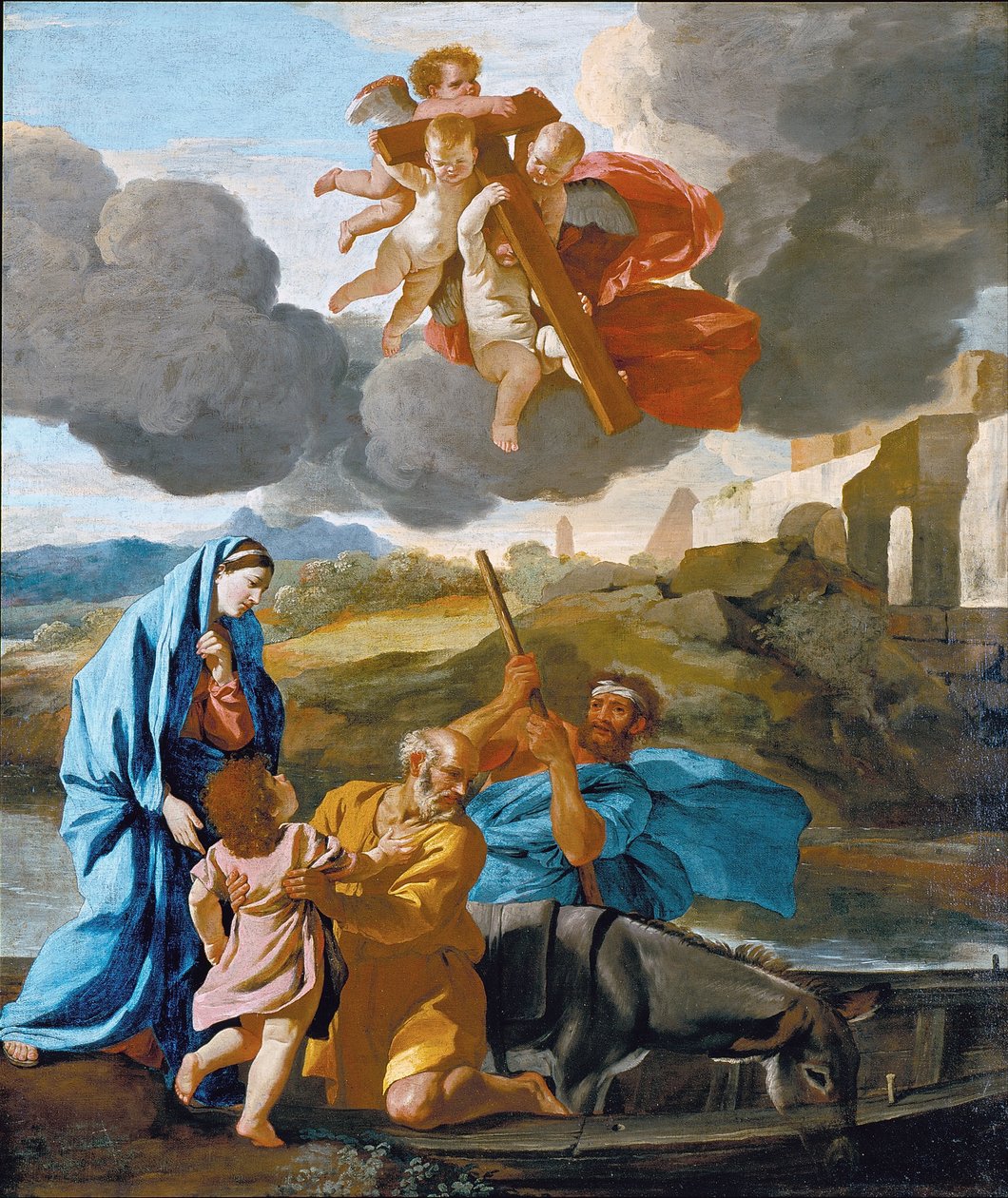 Den hellige familiens retur fra Egypt av Nicolas Poussin