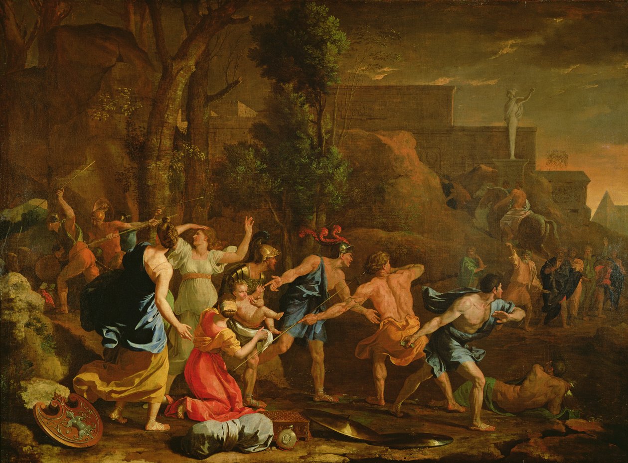 The Saving of the Infant Pyrrhus, 1634 av Nicolas Poussin