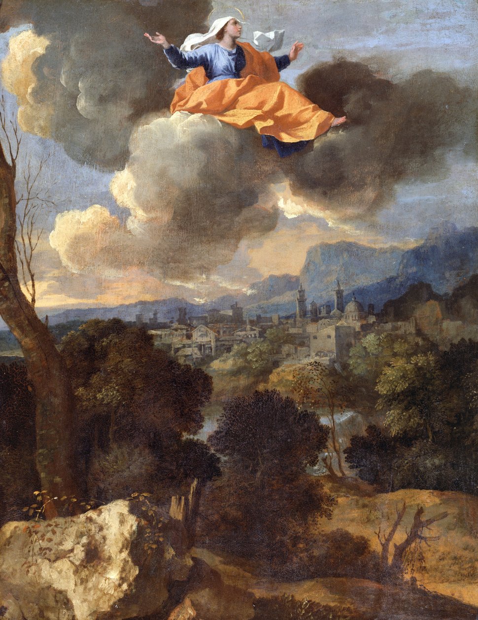 Oversettelsen av Saint Rita of Cascia av Nicolas Poussin