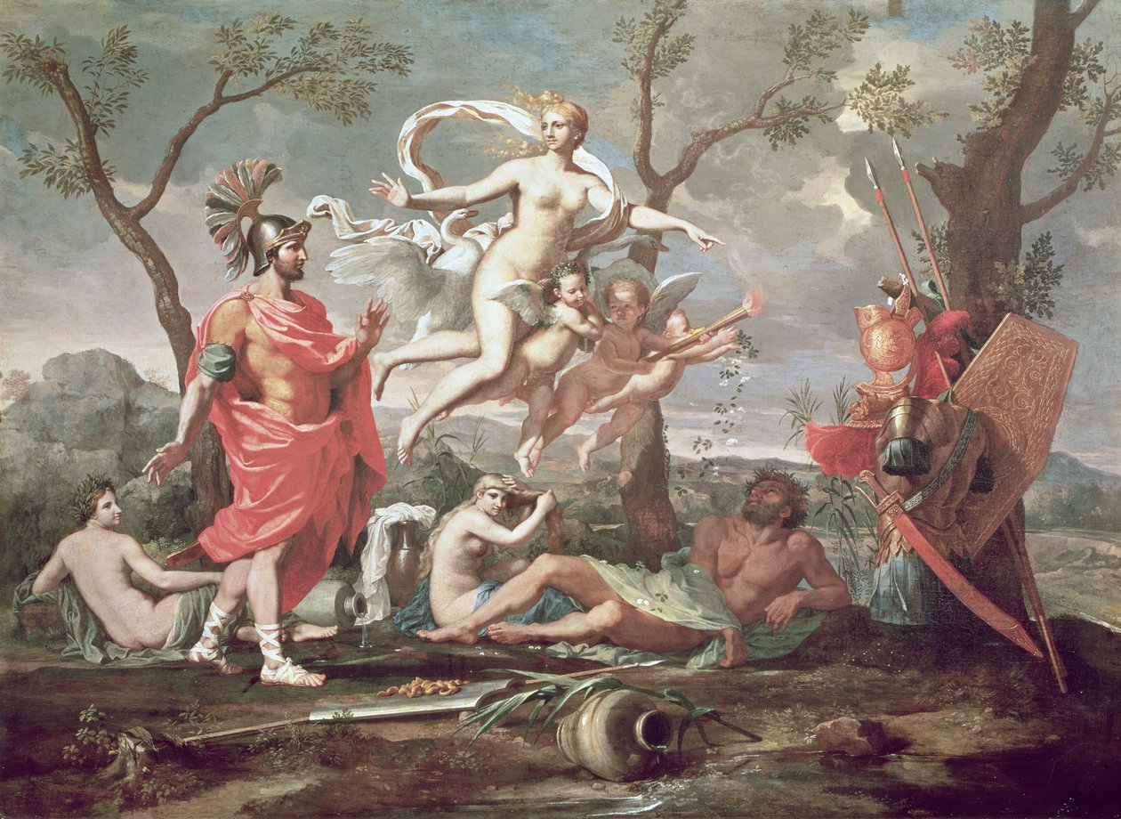 Venus Arming Aeneas, 1639 av Nicolas Poussin