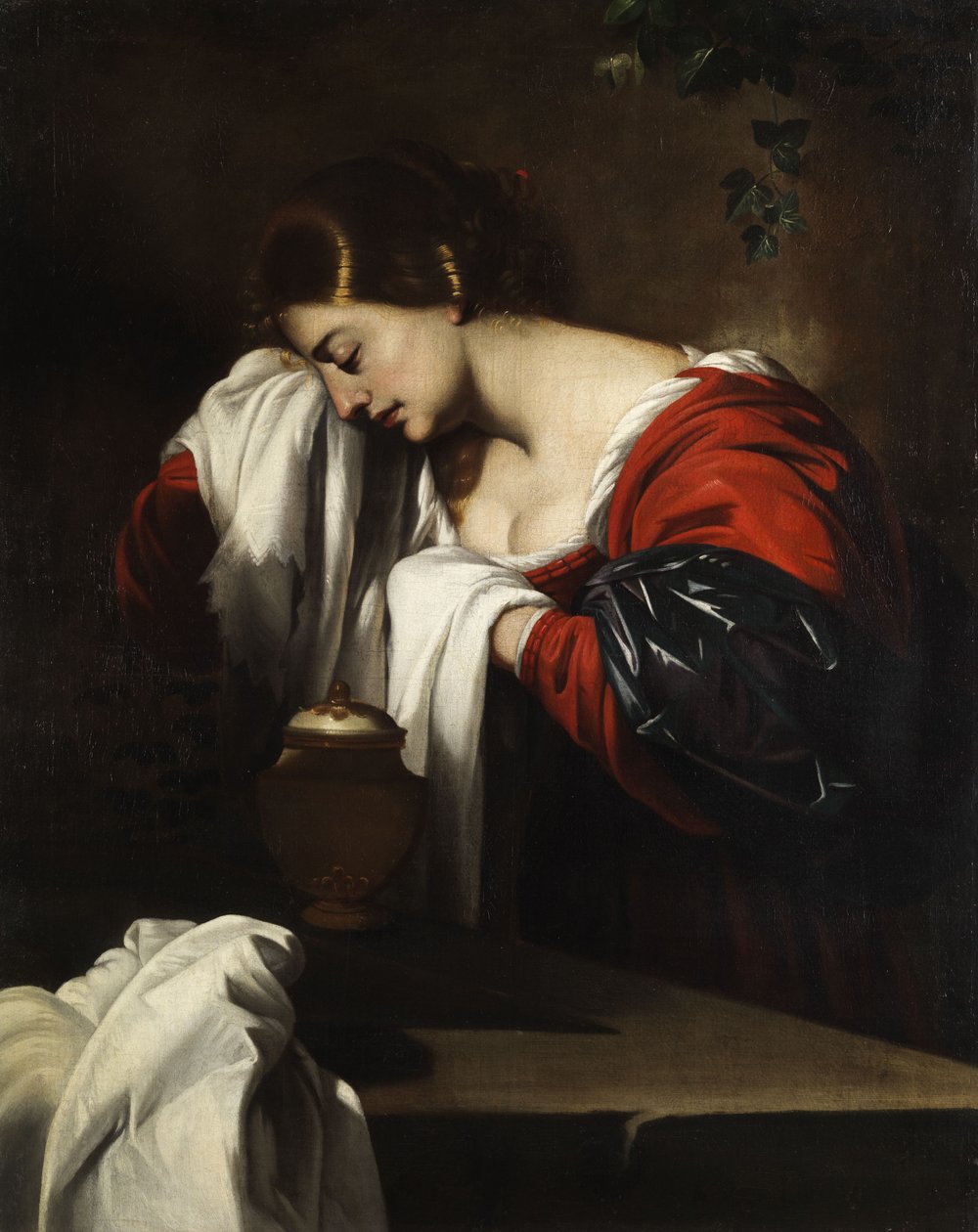 Mourning St. Mary Magdalene med salvebeholderen av Nicolas Regnier