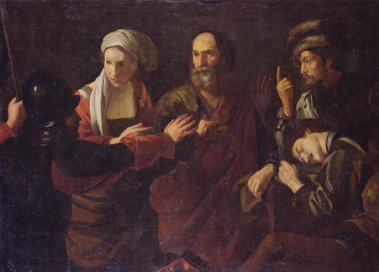 Fornektelsen av St. Peter av Nicolas Tournier