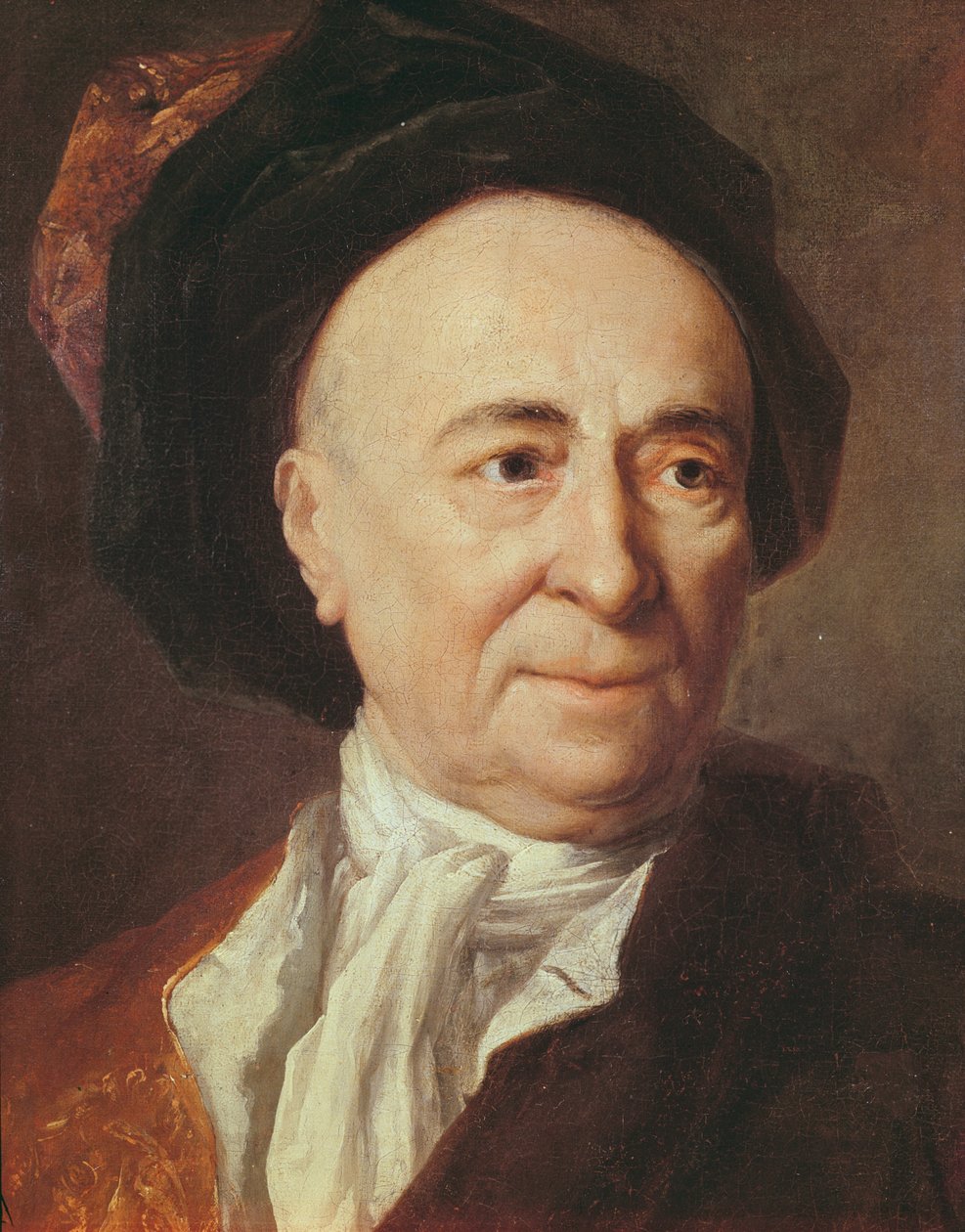 Bernard le Bovier de Fontenelle olje på lerret detalj av 307436 av Nicolas de Largillière